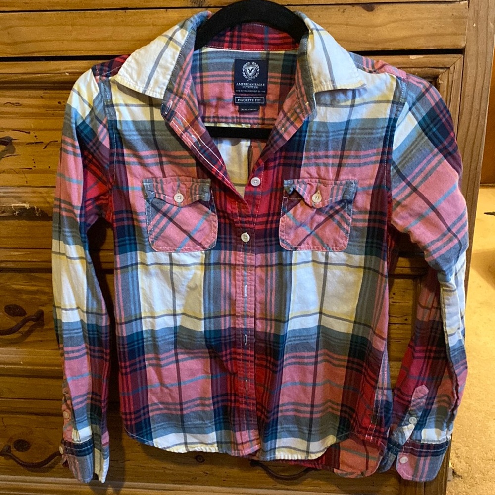 🔥 5/$25 American eagle button down size xs